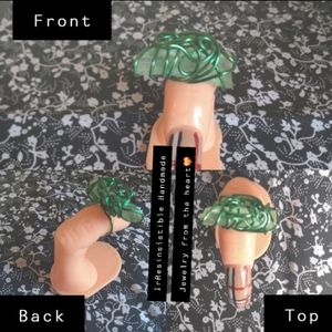 Green Garden 🍃Sea glass Ring